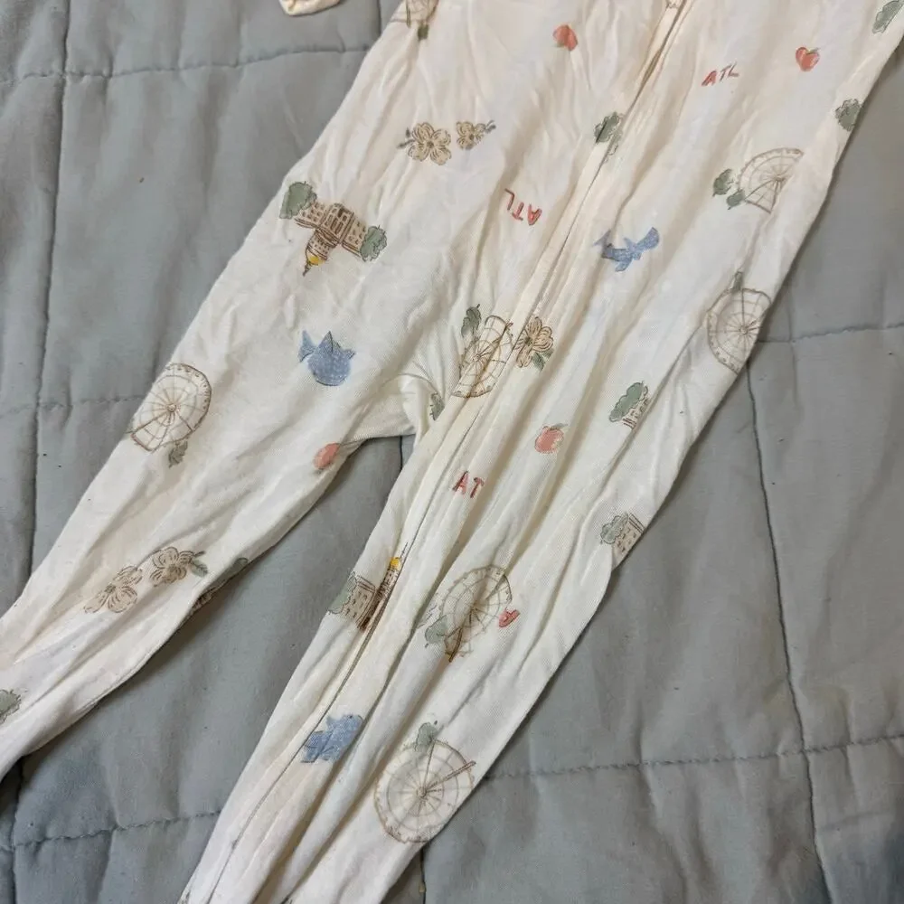 PurelySoft Carter's 18 Months Footie Zippy Sleeper Bamboo ATL Atlanta Print